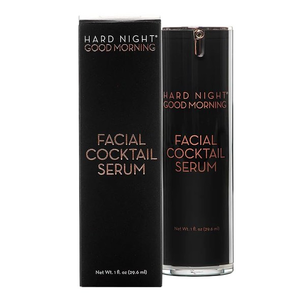 Hard Night Good Morning Facial Cocktail Serum - Anti-aging Rich in Antioxidants and Helps with Skin Cell Regeneration, 1fl oz