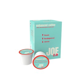 Joe 2.0 Nootropic Coffee Pods – Organic Medium Roast with Lion’s Mane, Ashwagandha, L-Tyrosine & L-Theanine | Focus, Brainpower & Stress Support | Vegan, Keto, Eco-Friendly