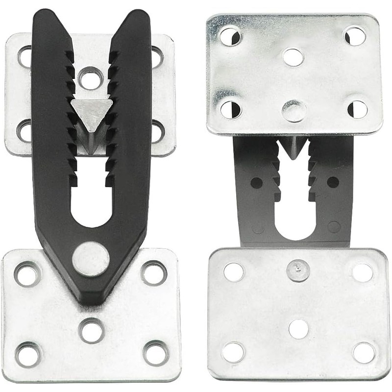 TOVOT 4PCS Sectional Sofa Connectors Set Steel Couch Connector for
