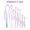Drawstring Threader Set,9Pcs Drawstring Threader Tool Flexible Drawstring Threaders,Stainless Steel