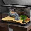MoonOrange Turtle Basking Platform Kit, Reptile Habitat Hideout, Decorative Resin