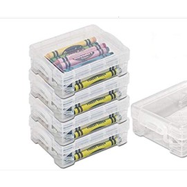 Stackable Crayon Box - Clear (4 Pack)