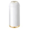 Huaqinglian 35L/9 Gallon White Gold Stainless Steel Commercial/Kitchen Trash Can,