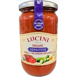 Lucini Organic Sensitive Pasta Sauce, No Onions or Garlic, No Sugar Added