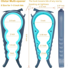 Otstar Jar Opener Bottle Opener and Can Opener