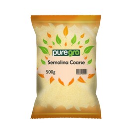 Puregro Semolina Coarse | Premium Quality | Semolina Coarse | 100% Natural | Versatile Use | Ideal For Baking | Healthy Addition To Your Diet | Perfect For Home Cooking | Weight 500g | Pack of 1