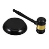 GANAZONO Wooden Auction Hammer Set Portable Judge Gavel for Court