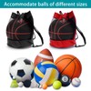 DHSWNNG Pack of 2 Basketball Bag, Ball Net 1 Ball,