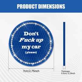 Lyxheth 2PCS Bling Car Cup Holder Coaster, Cup Holder Insert, 2.75 Inch Auto Cup Holders Insert Coaster, Car Accessory Silicone Anti-Slip Crystal Rhinestone Drink Cup Mat for Women (Blue, 4PCS)