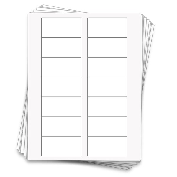 140 Printable Labels 50 ml Bottle Rectangle, 3 x 1.5
