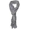 TigerTie Crashed Silk Scarf in Grey Dark Green Petrol Yellow
