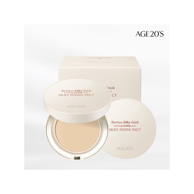 Age 20's (현대Hmall)에이지투웨니스AGE20S 실키 픽싱 팩트(본품+리필1) (SPF50+) AGE20S Silky Fixing