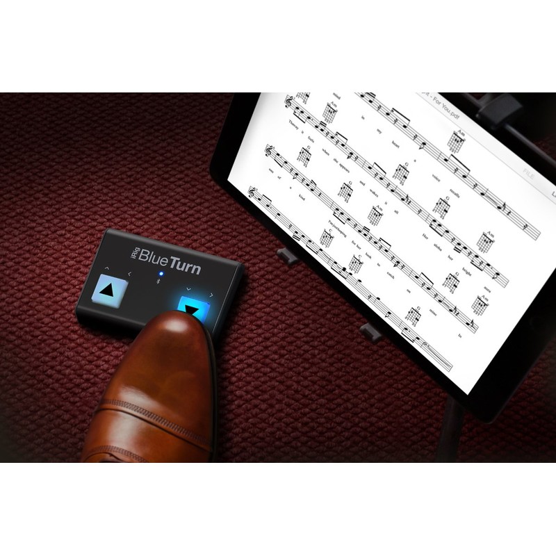 IK Multimedia iRig BlueTurn Bluetooth Foot Switch Pedal IKM-OT-00057c