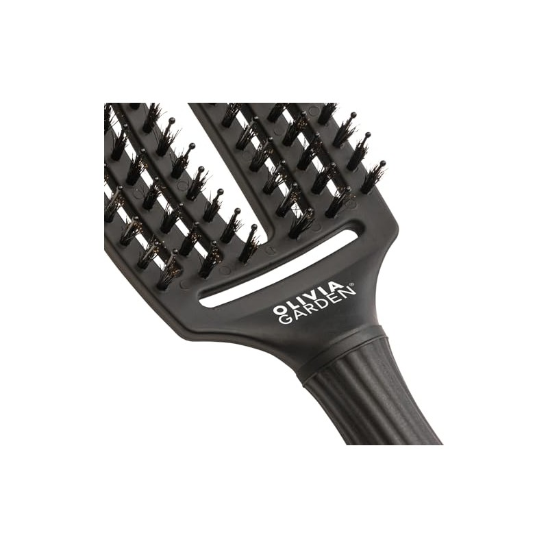 Olivia Garden Fingerbrush Care Iconic Detangler Hair Brush with Double