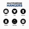 Super Heavy Duty Plastic Hangers, Made in USA, White Super