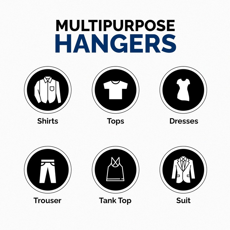 Super Heavy Duty Plastic Hangers, Made in USA, White Super