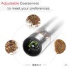 Electric Salt and Pepper Grinder Set - Stainless Steel Battery