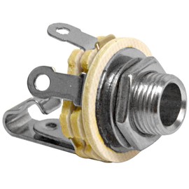 Seismic Audio - SAPT224-2Pack - Pair of 1/4" Mono Female Chassis Mount Connectors - 2 Conductor