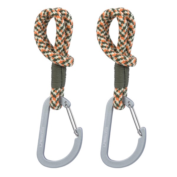 LÄSSIG Pram Attachment (2 Pieces) Carabiner Hook Pram Hook Shopping