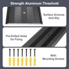 Orechic 5″Wide Sturdy Thicken Aluminum Threshold Strip, Stylish Floor Transition