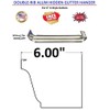 Double Rib (100) 6" Aluminum Hanger No Clip for K-Style