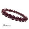 [SION] Natural Stone Bracelet, Garnet, Pomegranite, Approx. 0.3 inches (8
