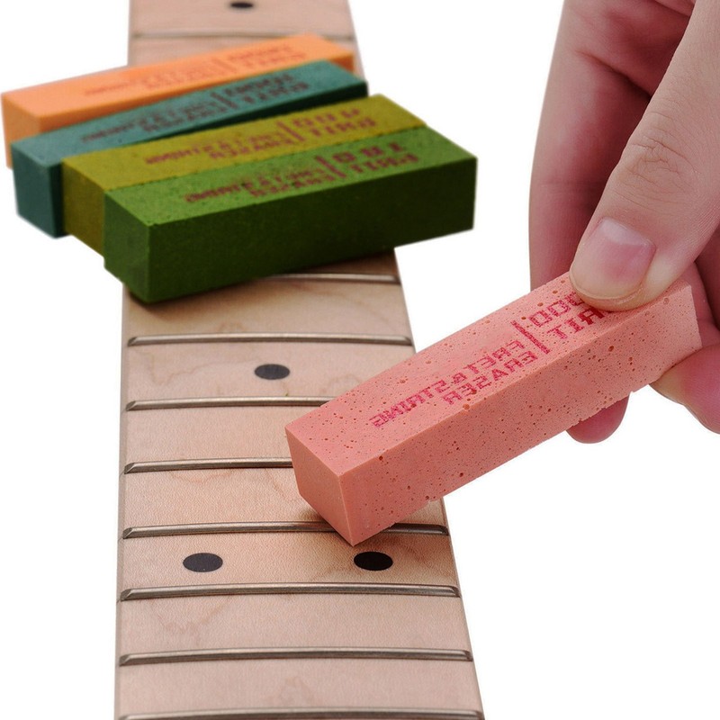 5Pcs Fret Eraser Dust Cleaner Fretboard Scrubber String Polishing Tool
