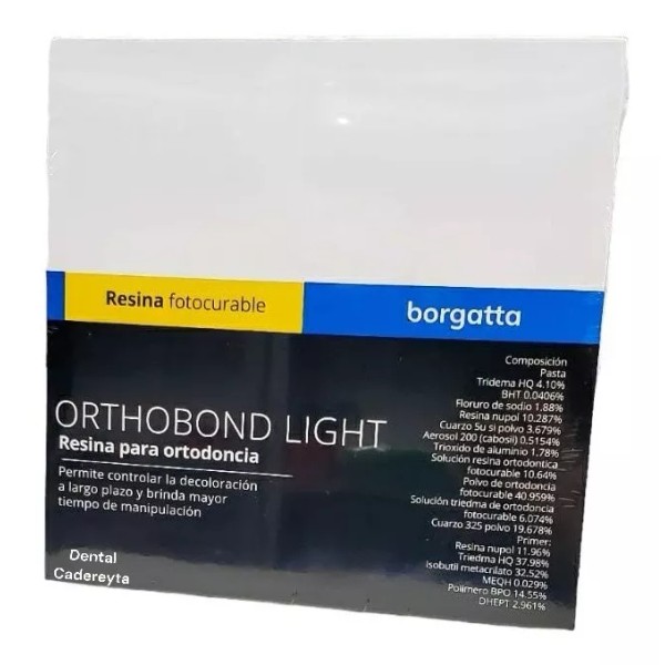 Borgatta Resina Bracket Ortodoncia Kit Orthobond Light Fotocurable