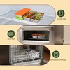 MACTANO Double Compartment Snack Containers, Stainless Steel Condiment Containers Reusable