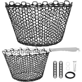 Riverruns Rubber Net Replacement Fishing Net Bag Fly Fishing Foldable Fish La...
