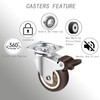 Heavy Duty Caster Wheels Set of 4-2 Inch Swivel Plate