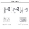 Silver Stud Earrings for Women, 3 Pairs Silver Small Stud