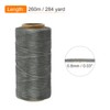 MECCANIXITY Waxed Thread,284 Yard 0.8mm 150D Flat Wax Thread Polyester