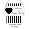Mummy & Daddy to Be Baby Countdown Chalkboard Plaque -