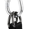 ISusser 4 PCS Black Tree Swing Straps Hanging Kit with