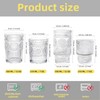 CAZAGA Glass Toothbrush Holders for Bathrooms, 12 oz Clear Tooth