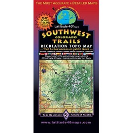Southwest Colorado Trails Recreation Topo Map