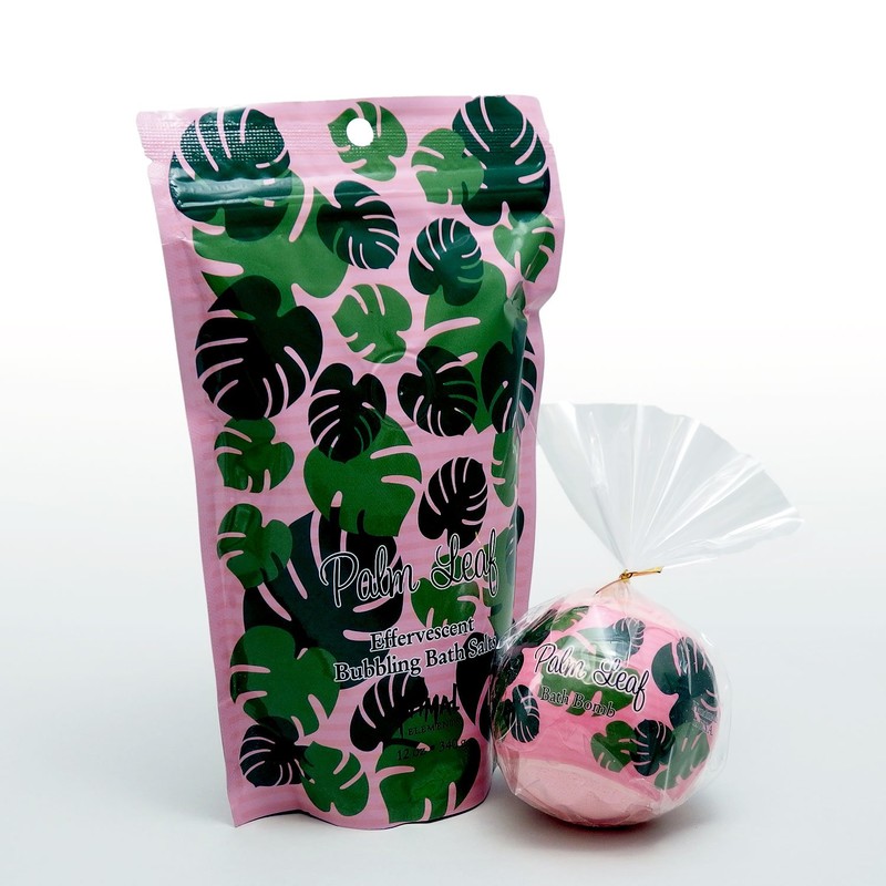 Primal Elements Bath Bomb 4.8 ounce Palm Leaf