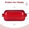 EDGING CASTING Enameled Cast Iron Loaf Pan with Lid, Bread