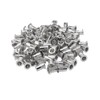 Unxuey 100PCS M6 Aluminium Alloy Rivet Nuts Knurled Flat Head