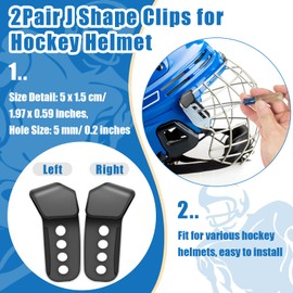 Windspeed 31P Football Helmet Repair Kit, Boxed Hockey Helmet Repair Kit Replacement Parts with 16 Screws Nuts/ 4 R Clips/ 4 Gaskets/ 4 Chin Strap Adapter/ 2 J Clips/Screwdriver