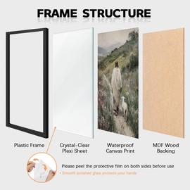 Póster de pintura de Jesús con marco negro para decoración de pared de iglesia, arte cristiano, lona para colgar en casa, sala de estar, recámara, oficina