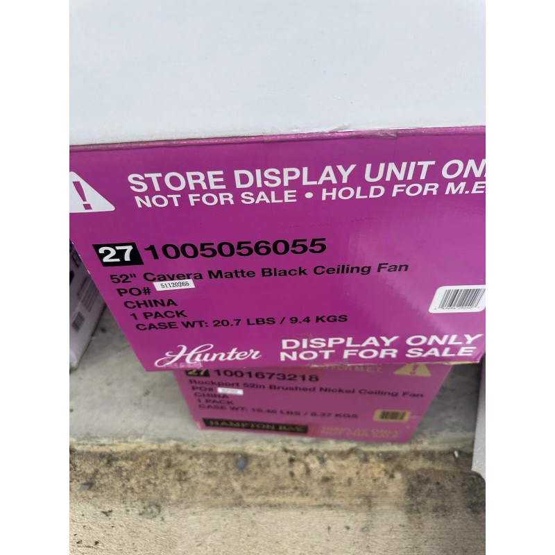 Hunter 52 in Cavera Matte Black Ceiling Fan Light Kit