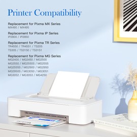 PG-545XL CL-546XL High Yield Cartridges Compatible for Canon 545XL 546XL for PIXMA iP2850 MG2400 MG2450 MG2455 MG2500 MG2550 MG2900 MG2920 MG2950 MG3050 (Black Color, 2-Pack)