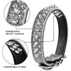 Pimaodog Spiked Studded Dog Collar, Genuine Leather Dog Collar, Adjustable