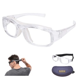 SooGree Sport Goggles Glasses Squash & Racquetball Goggles Basketball Glasses Adjustable Strap Resistant Impact