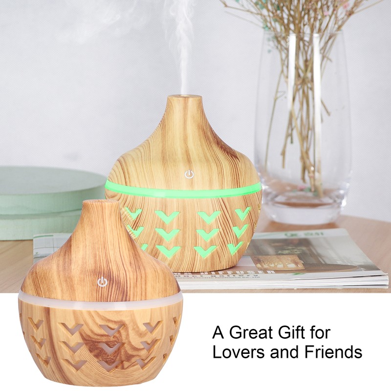 300ml Wood Grain Aroma Diffuser USB Air Purification Aromatherapy Humidifier
