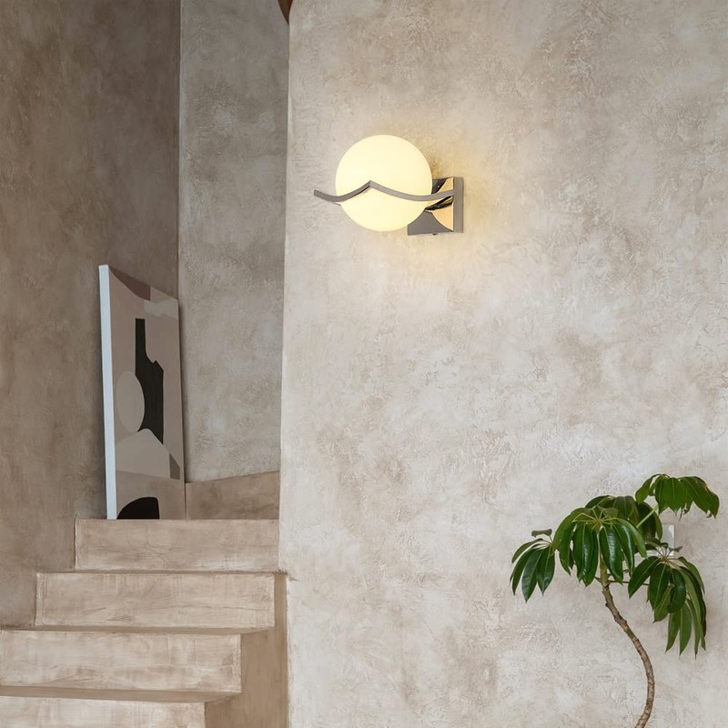 Ego Mall Novelty LED Wall Lamp Glass Ball Wall For