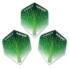 UNICORN UltraFly Dart Flights | Elements Thunderstorm Design | Big Wing Shape| Ultra Durable 100 Micron Polyester PET