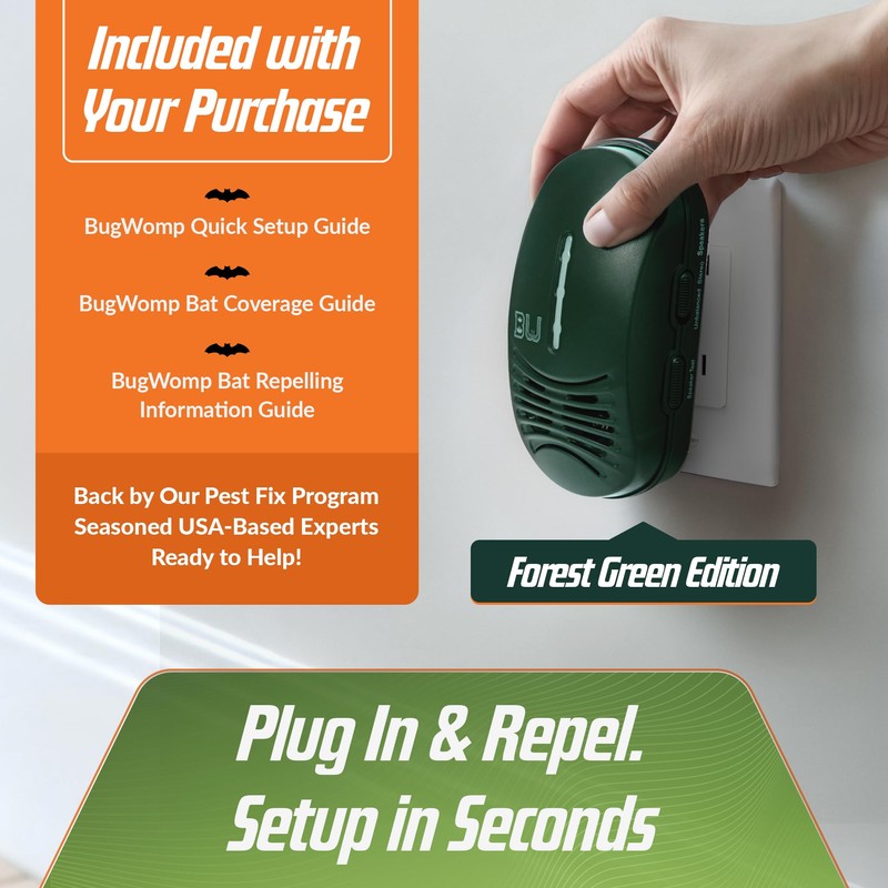 BugWomp BEU-G Bat Expulsion Unit with Dynamic Ultrasonic Bat Repellent